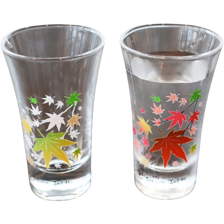 Magic Sake Glasses - Autumn Momiji | Cookingsan.com