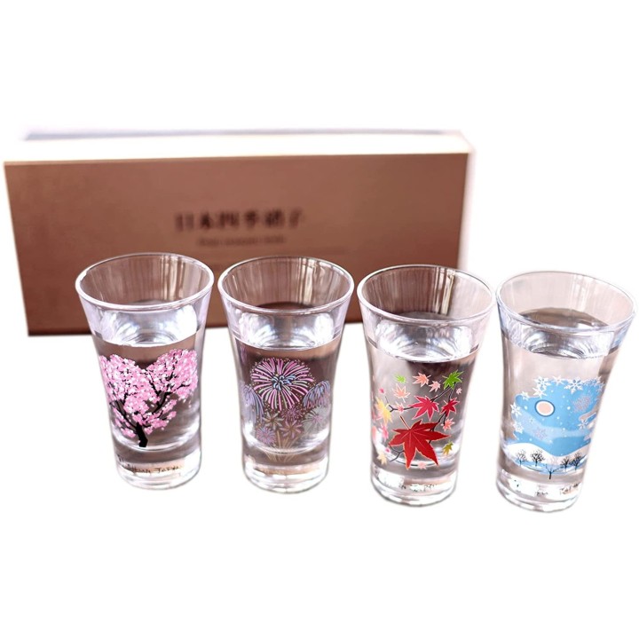 MARUMO TAKAGI - Magic Sake Glasses - Four Seasons