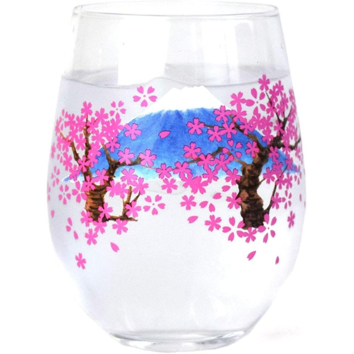 Verre Magique - Cerisiers en Fleurs & Mont Fuji | Cookingsan.com