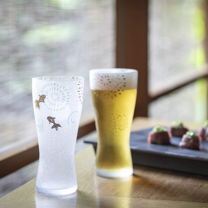 Beer Glass - Goldfish & Fireworks | Cookingsan.com