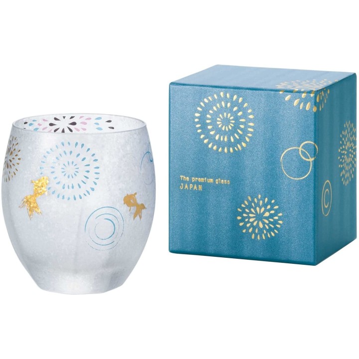 ADERIA - Verre Poissons Rouges & Feux d'Artifice 6684
