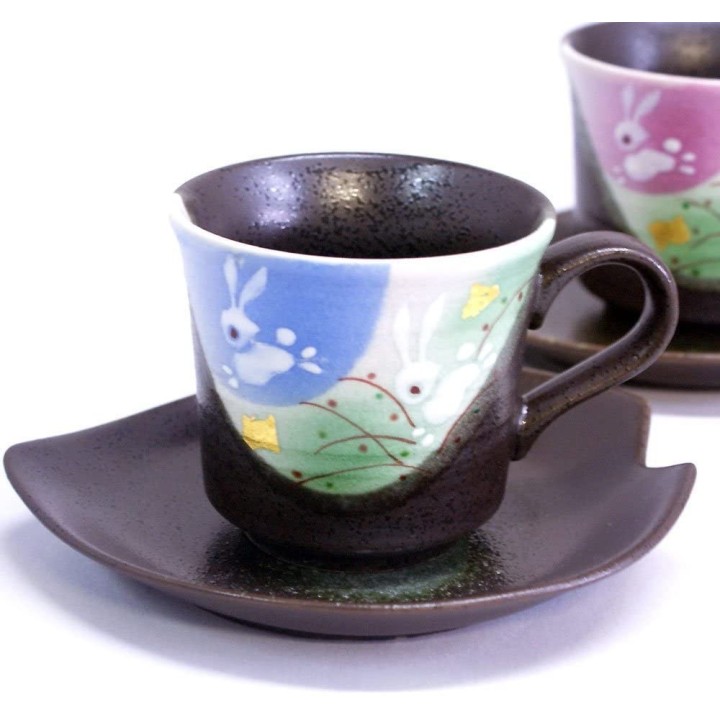 INO SEIHOU - Tasses à Café & Coupelles en Kutani-Yaki