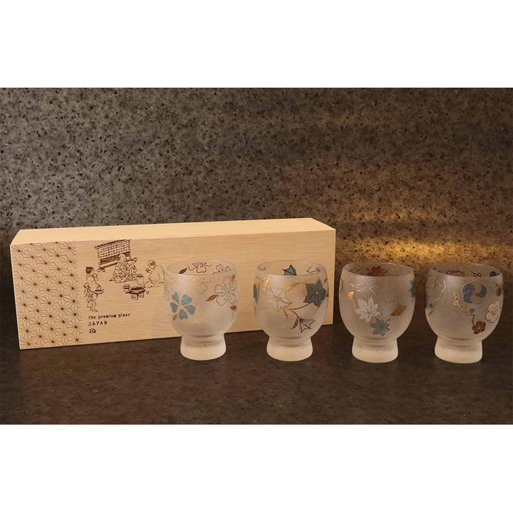 ADERIA - Verres à Sake - Les Quatre Saisons du Japon S-6243