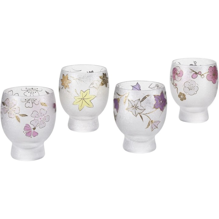ADERIA - Sake Glasses - The Four Seasons of Japan S-6242