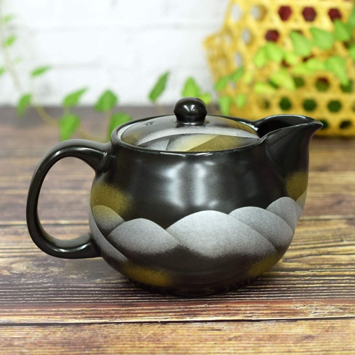 INO SEIHOU - Kutani-Yaki Tea Pot & Infuser - Mountain Range