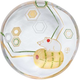 ADERIA - Small Plate Zodiac Signs - The Rat/The Mouse 6001