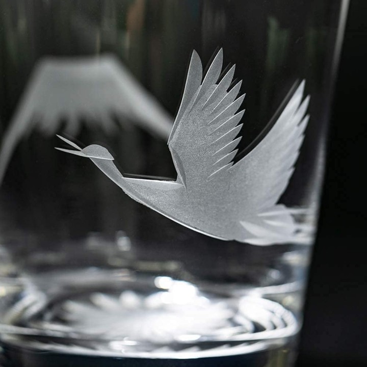 Verres Mont Fuji (Edo Kiriko) | Cookingsan.com