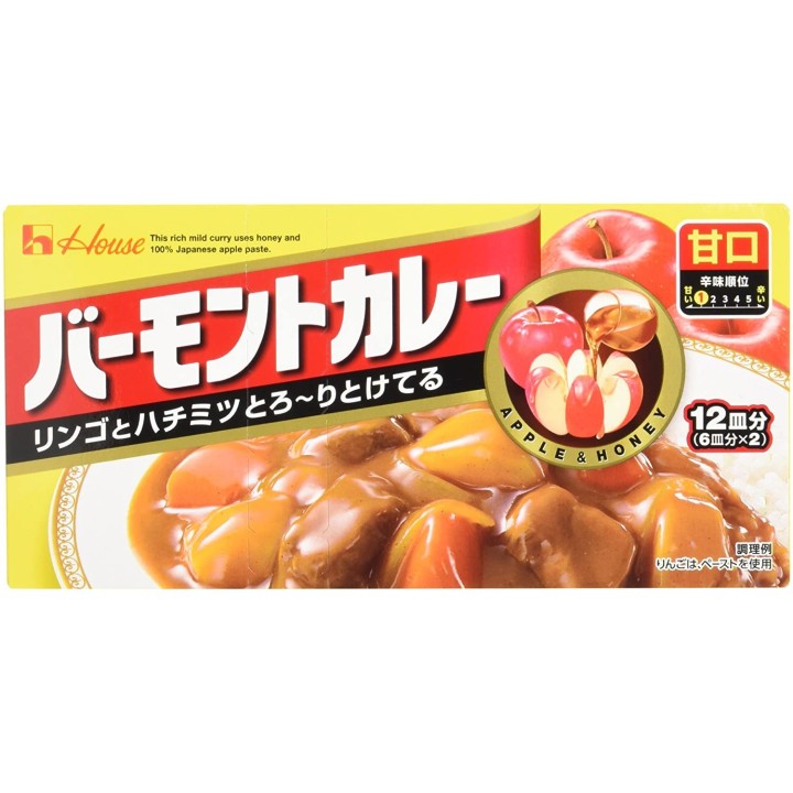 HOUSE FOODS - Curry doux Valmont en cubes (Bamonto Kare) 230g