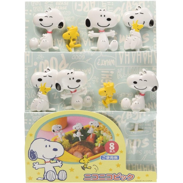 TORUNE - SNOOPY Piques pour Bento x8