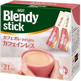AJINOMOTO - AGF Café au Lait Décaféiné - 21 Sticks