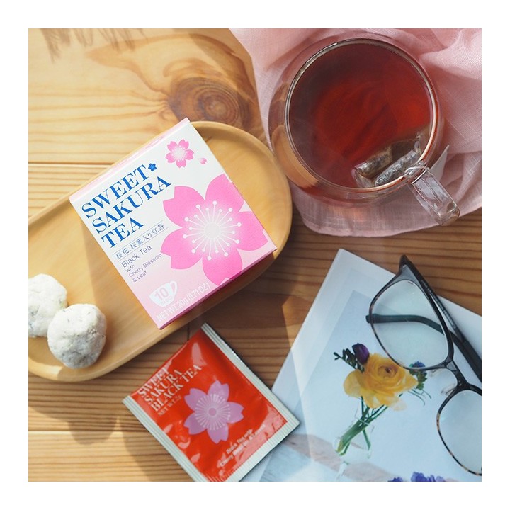 Schwarzer Tee & Sakura - 10 Beutel | Cookingsan.com