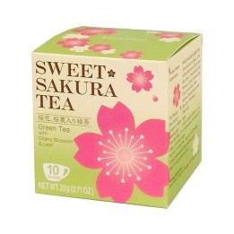 TEA BOUTIQUE - SWEET SAKURA TEA Thé Vert Sakura - 10 sachets