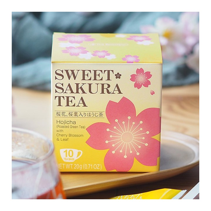 SWEET SAKURA TEA Thé Vert Torréfié Sakura | Cookingsan.com