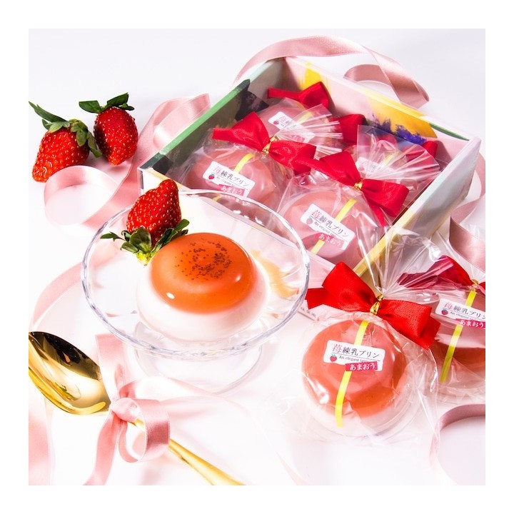 SOMIKAAN - Milk Pudding & Strawberry Jelly x4