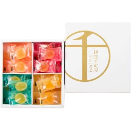 GINZA SEMBIKIYA - Pâtes de Fruits Hyuganatsu/Fraise/Melon/Pêche x28