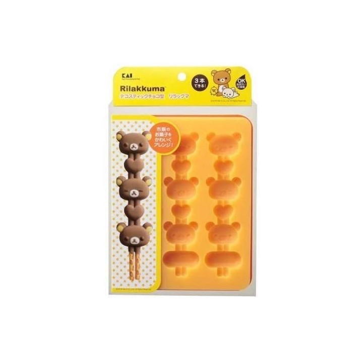 KAI GROUP - RILAKKUMA Moules à Brochettes en Chocolat
