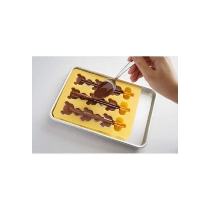 Moldes para brochetas de chocolate RILAKKUMA | Cookingsan.com