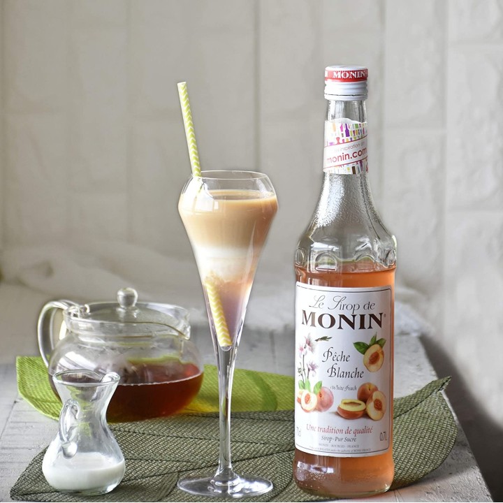 Sirop à la Pêche Blanche 250ml | Cookingsan.com