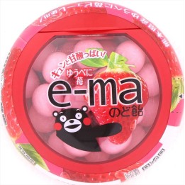 UHA MIKAKUTO - e-ma Strawberry Candies 33g