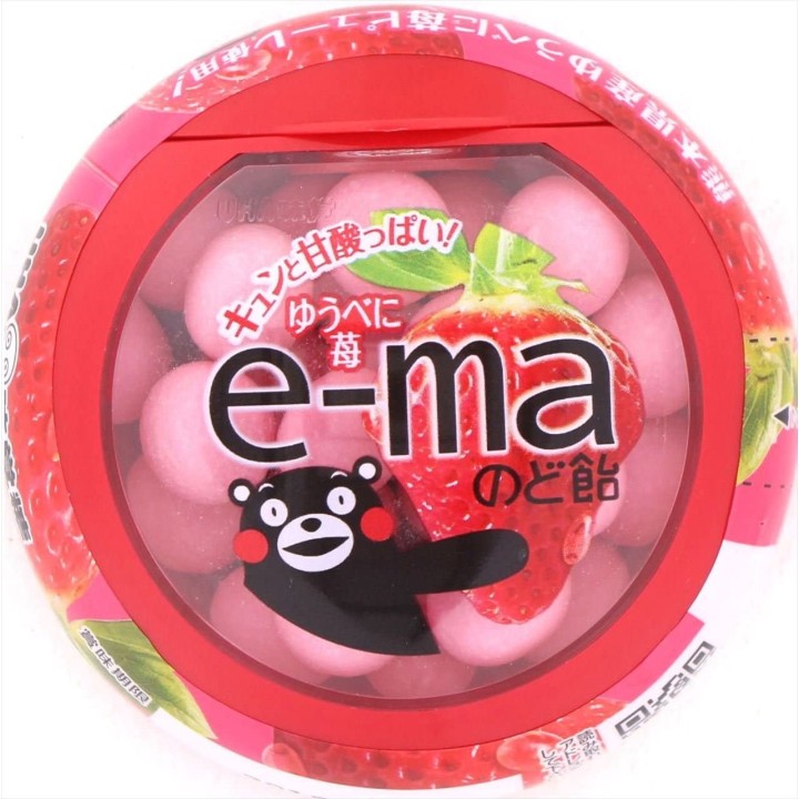 UHA MIKAKUTO - e-ma Strawberry Candies 33g