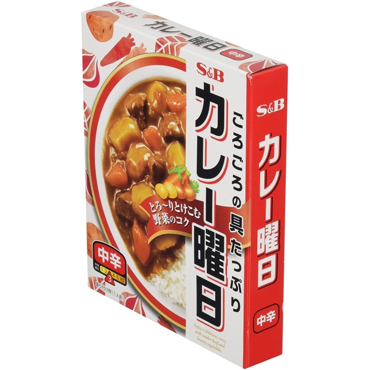S&B - Curry Youbi instantáneo, picante medio | Cookingsan.com