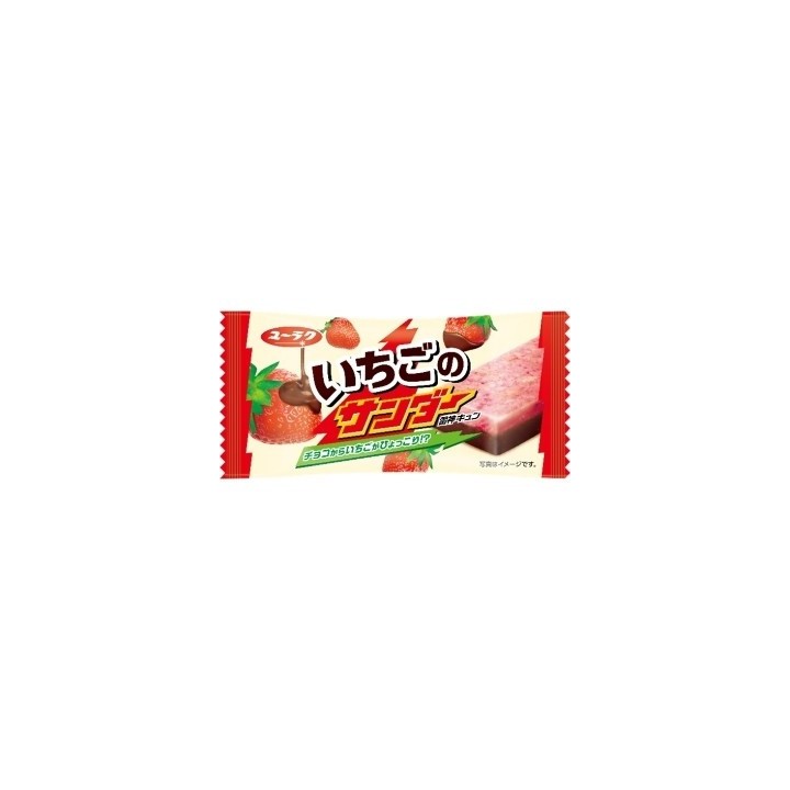 YURAKU SEIKA - BLACK THUNDER Strawberry Chocolate Bar