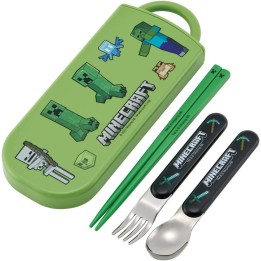 Skater - Minecraft Trio Set (Chopsticks, Spoon, Fork)