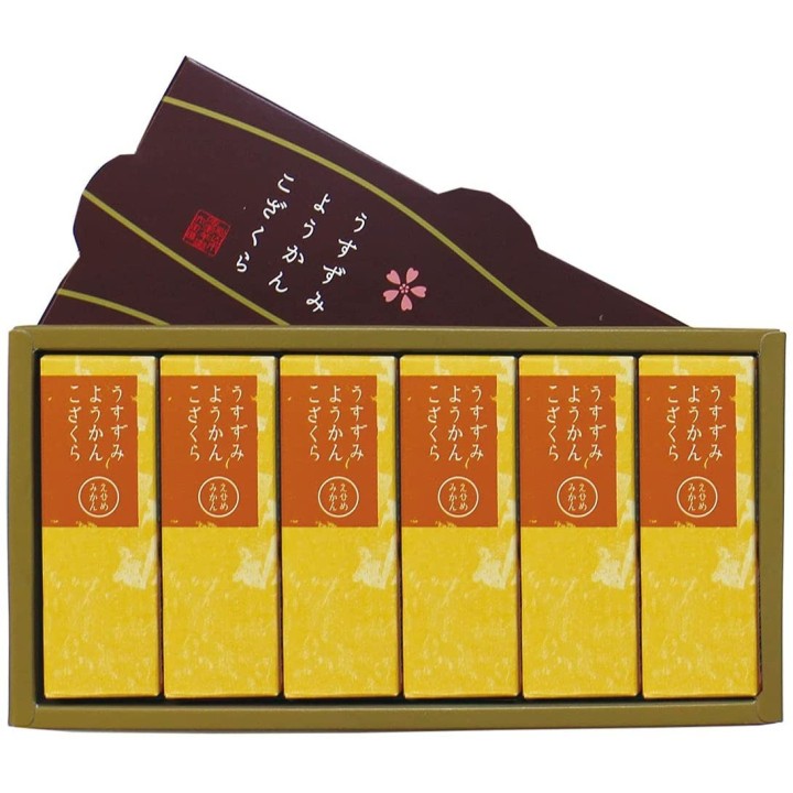 USUZUMI YOUKAN - Mandarin Yokan (Mikan) - Box of 6