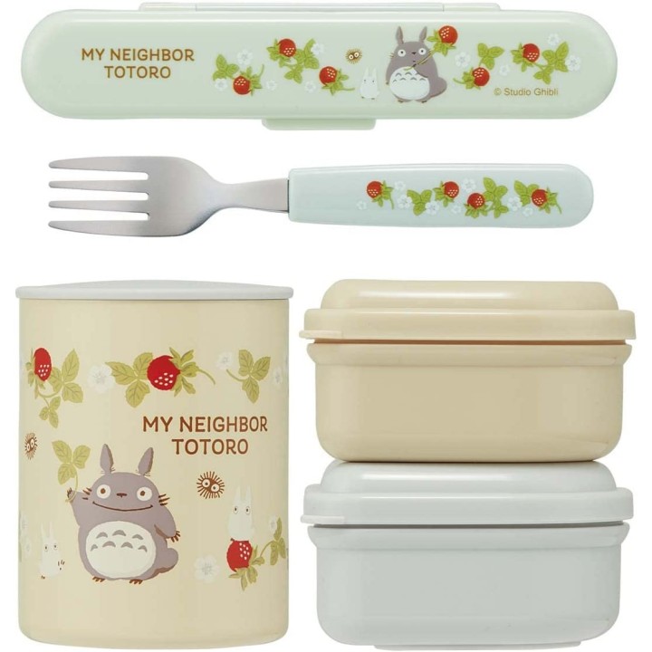 Skater - Bento Set Ghibli My Neighbor Totoro Strawberries | Cookingsan.com