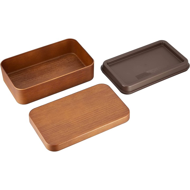 Showa - Boîte à bento Haramaki Light Brown x Navy| Cookingsan.com