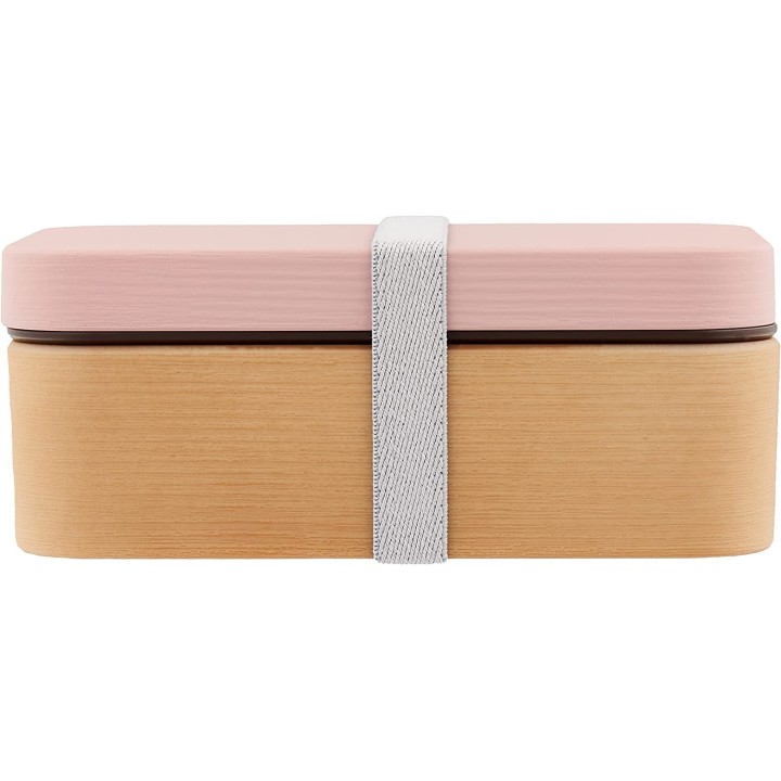Showa - Boîte à bento Wood Grain Pink | Cookingsan.com