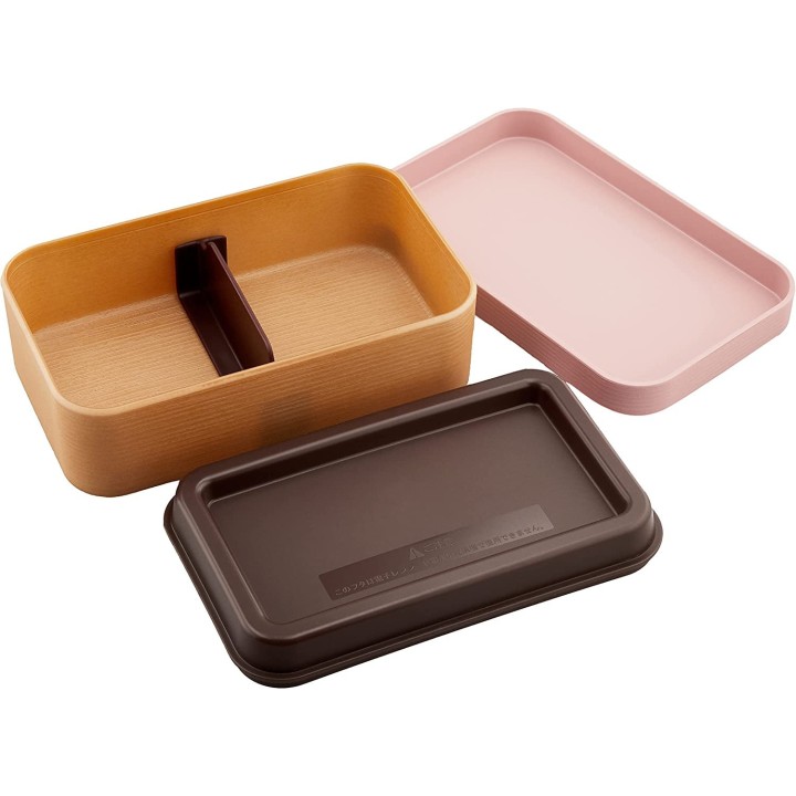 Showa - Boîte à bento Wood Grain Pink | Cookingsan.com