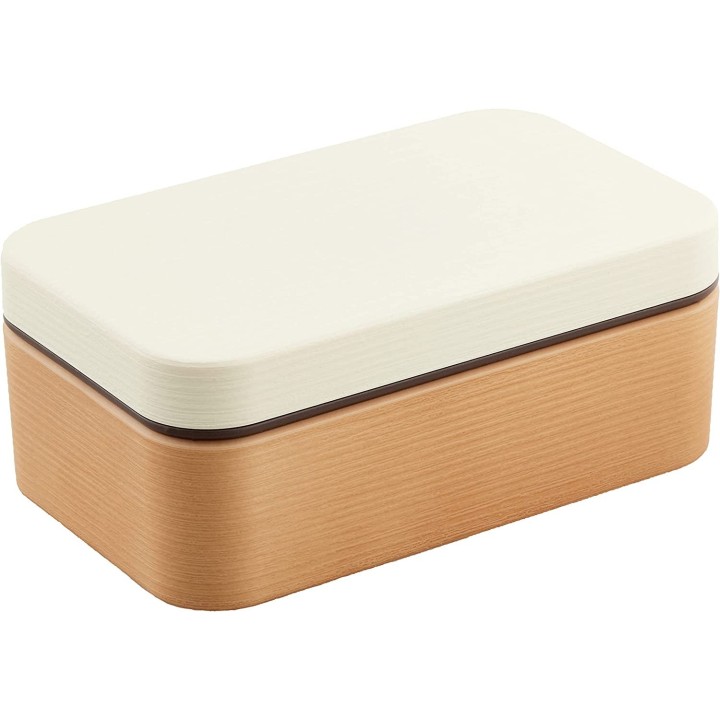 Showa - Boîte à bento Wood Grain White