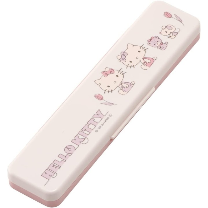 Patinadora - Juego de cuchara y palillos de Hello Kitty | Cookingsan.com