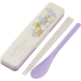 Skater - Sumikko Gurashi Rabbit Set de cuillères et baguettes