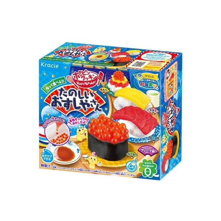 Kracie Foods Poppin' Cookin' Fun : Restaurant de sushis – Bonbons à confectionner soi-même