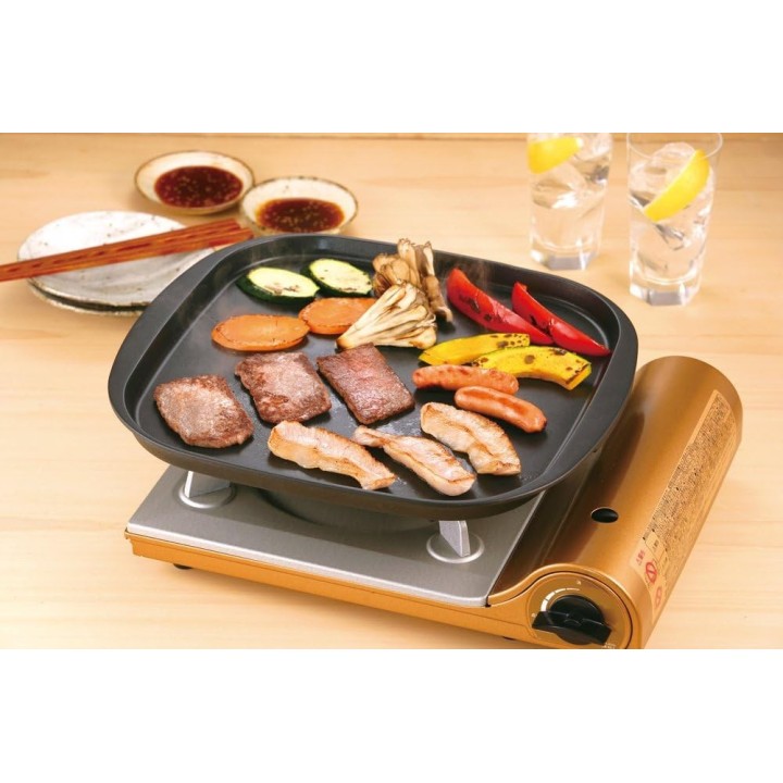 Plaque Teppanyaki Iwatani CB-P-PNAF 32,5 cm Antiadhésive Fluorée Japon