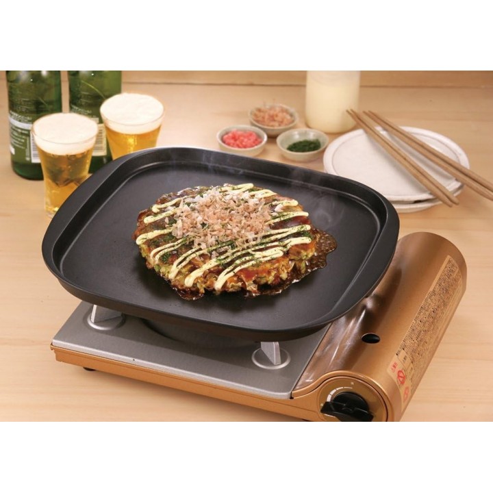 Plaque Teppanyaki Iwatani CB-P-PNAF 32,5 cm Antiadhésive Fluorée Japon