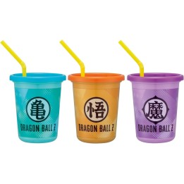 Lot de 3 gobelets à paille Dragon Ball Z, 320 ml, Skater, importés du Japon
