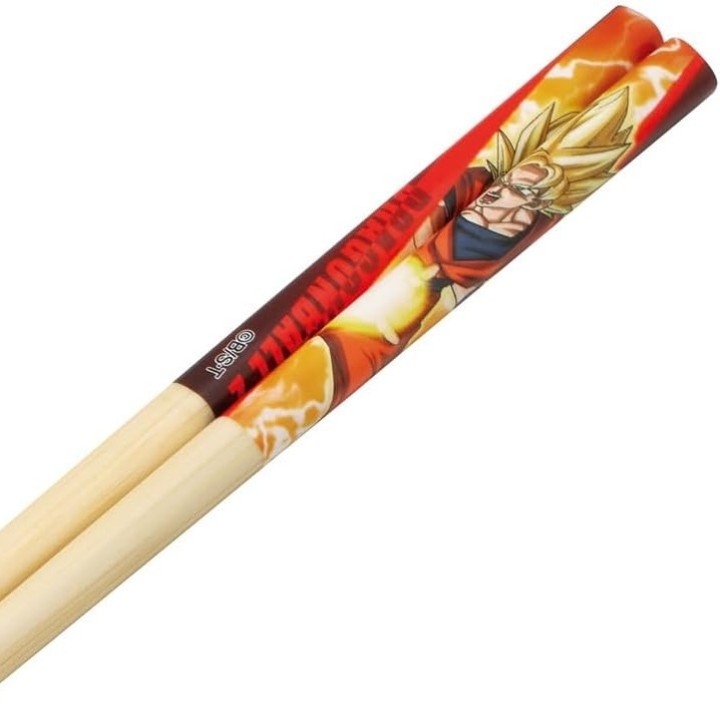 Dragon Ball Z Goku Bamboo Chopsticks 21cm Skater Japan Import