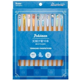 Set de regalo de palillos de tipo Agua de Pokémon, 5 pares de 21 cm, importados de Japón