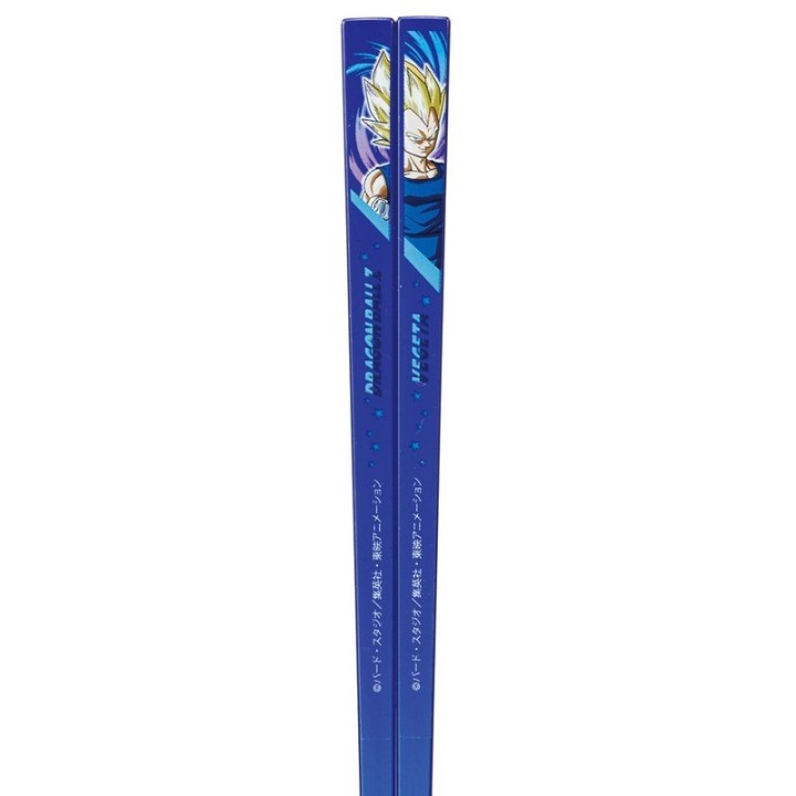 Baguettes en acrylique Dragon Ball Z Vegeta, 21 cm, lavables au lave-vaisselle, fabriquées au Japon