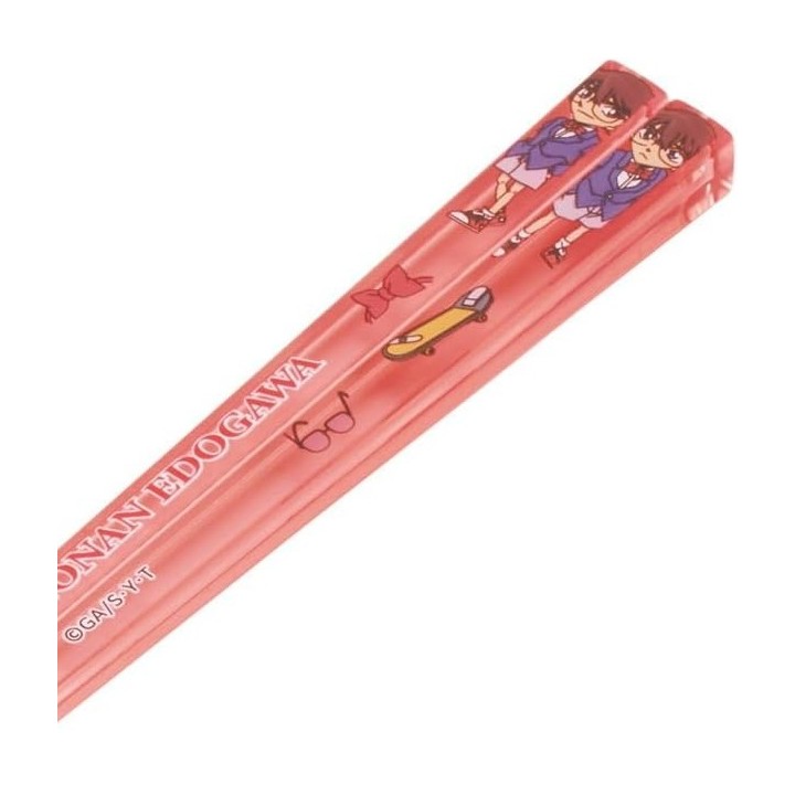 Palillos acrílicos de Detective Conan y Kaito Kid, 21 cm, aptos para el lavavajillas, importados de Japón