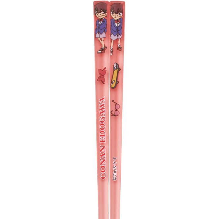 Palillos acrílicos de Detective Conan y Kaito Kid, 21 cm, aptos para el lavavajillas, importados de Japón