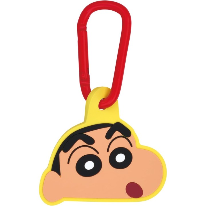 Mousqueton avec figurine en caoutchouc Crayon Shin-chan ZELK1-A - Importé du Japon