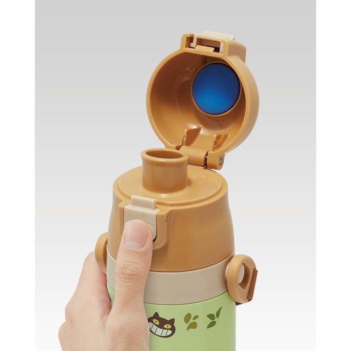 Borraccia per bambini Totoro Catbus, 470 ml, acciaio inossidabile, Skater, importata dal Giappone