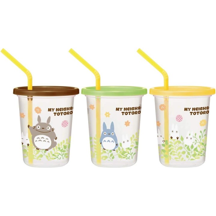 Lot de deux gobelets en paille Skater Totoro 320 ml SIH3ST - Importé du Japon