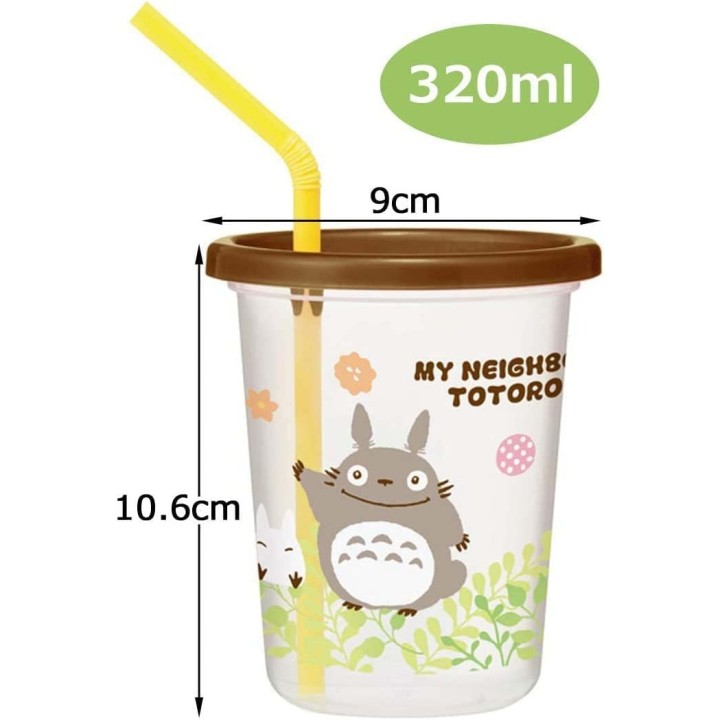Lot de deux gobelets en paille Skater Totoro 320 ml SIH3ST - Importé du Japon