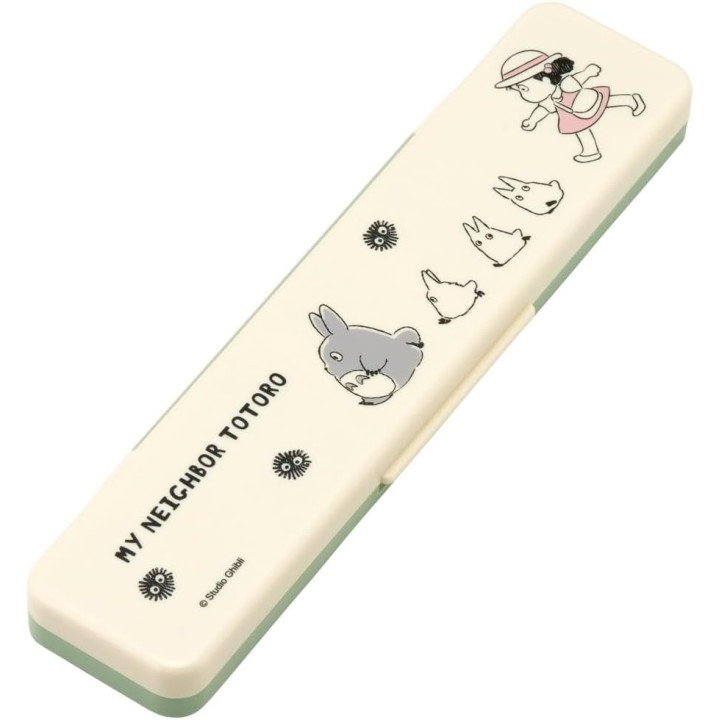 Juego de palillos y cuchara «Skater Totoro», 18 cm, CCS3SAAG-A, importado de Japón
