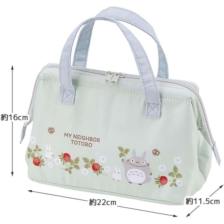 Skater Totoro isolierte Lunch-Tasche in Himbeerrot KGA1-A – Import aus Japan
